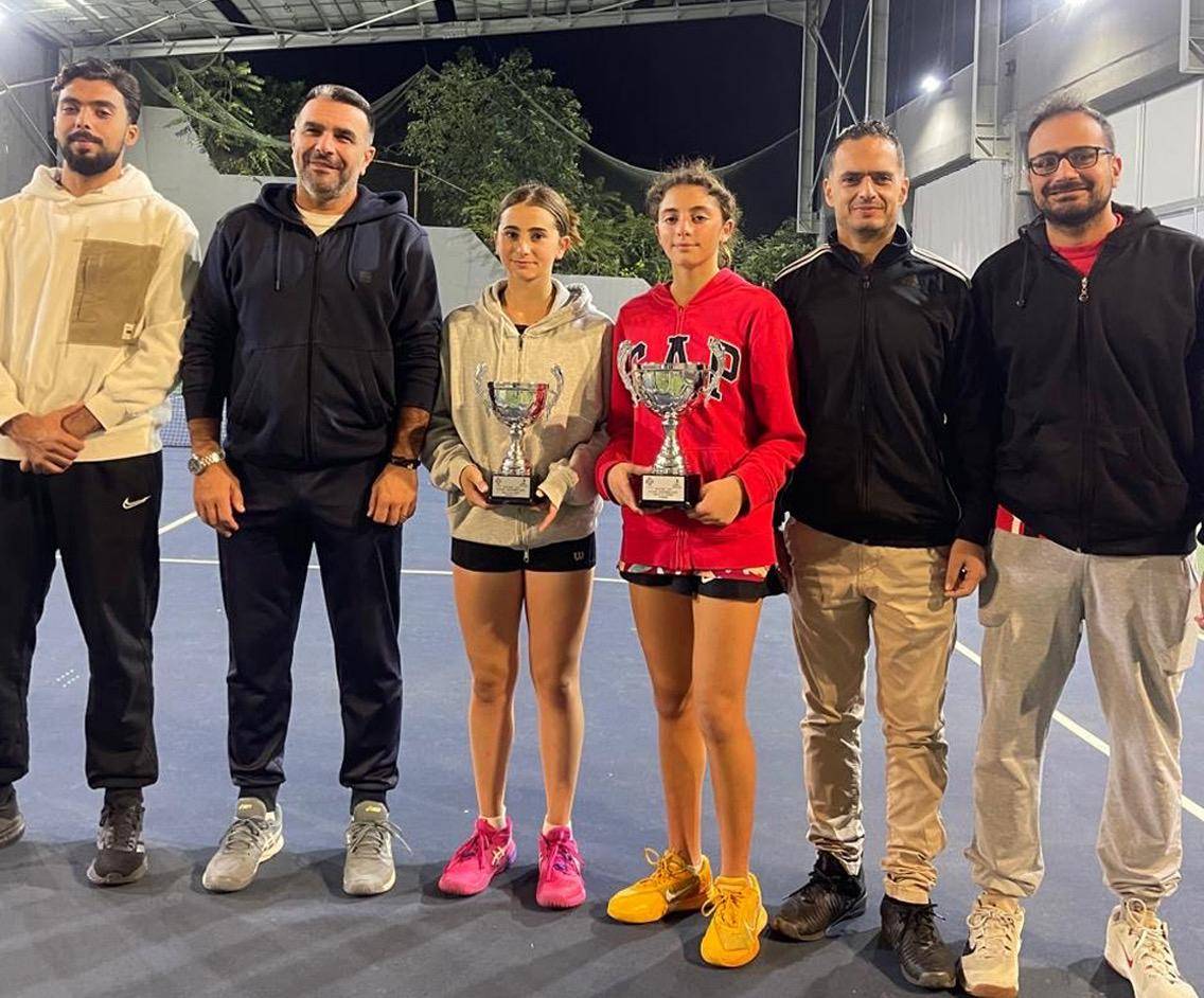 دورة الماسترز بالتنس لتحت 13 سنة:
لقب الذكور لمغيّر والاناث لقمر الدين