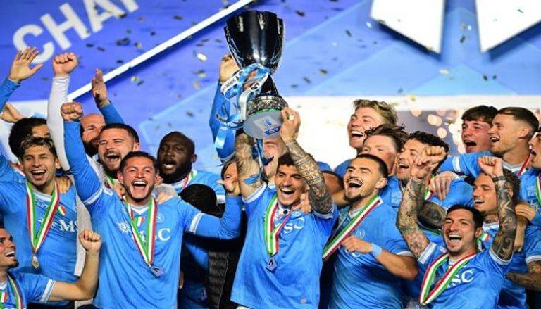 للمرة الثالثة.. نابولي بطل كأس السوبر الإيطالي