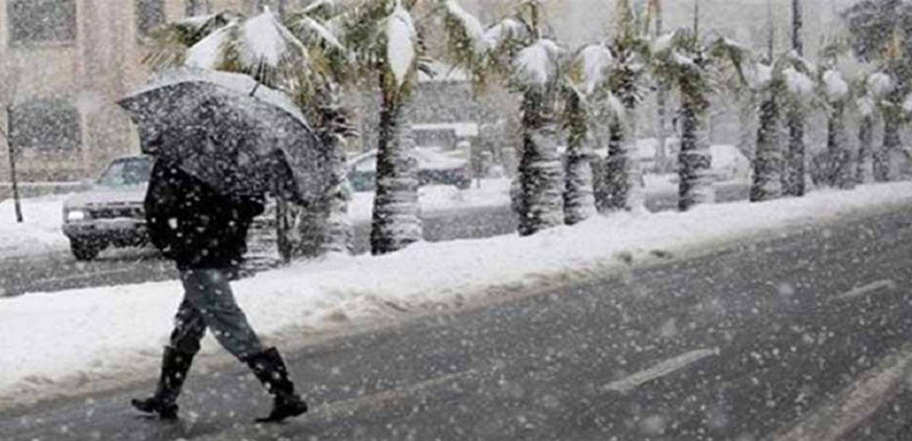 لبنان على موعد مع منخفضات باردة وأمطار غزيرة وثلوج...