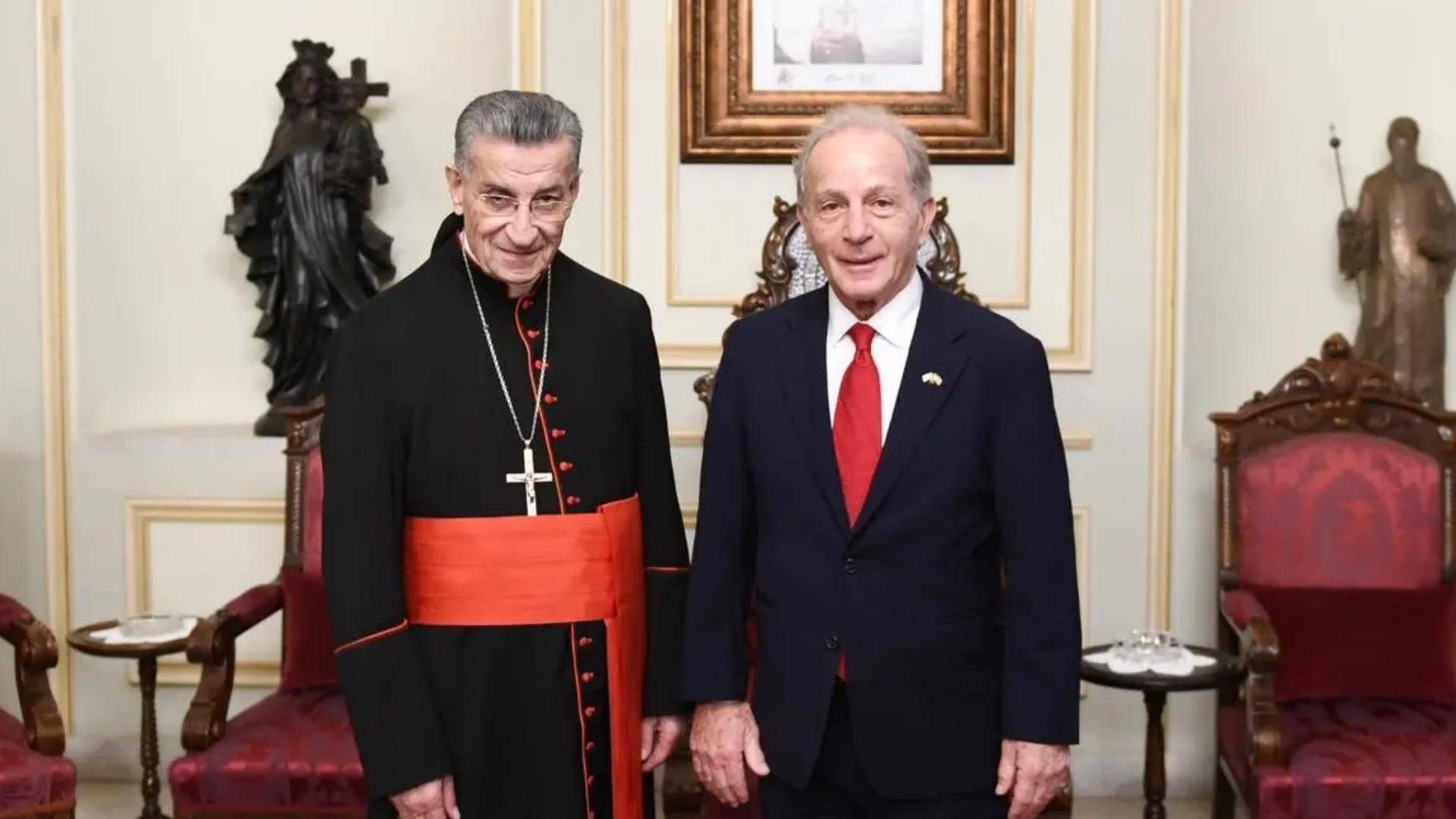 الراعي استقبل السفير الأميركي وتلقّى اتصالات معايدة