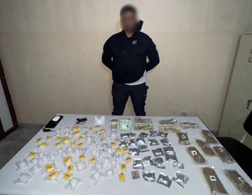 توقيف شخص بالجرم المشهود
أثناء ترويجه المخدّرات في نهر الموت