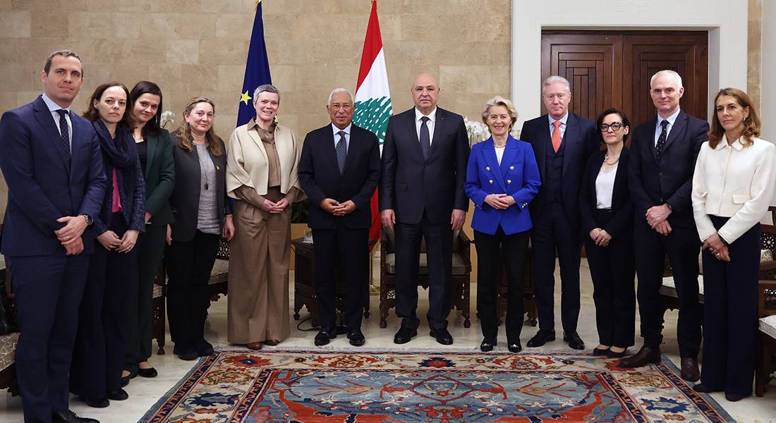 الوفد الأوروبي التقى عون: تشديد على دعم الجيش وضرورة انسحاب 