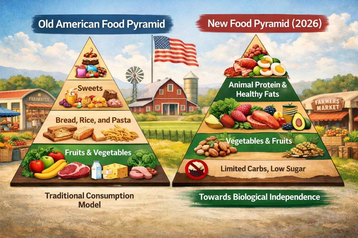 الهرم الغذائي الأميركي الجديد... إنقلاب تاريخي يُثير نقاشاً علمياً عالمياً واسع النطاق!