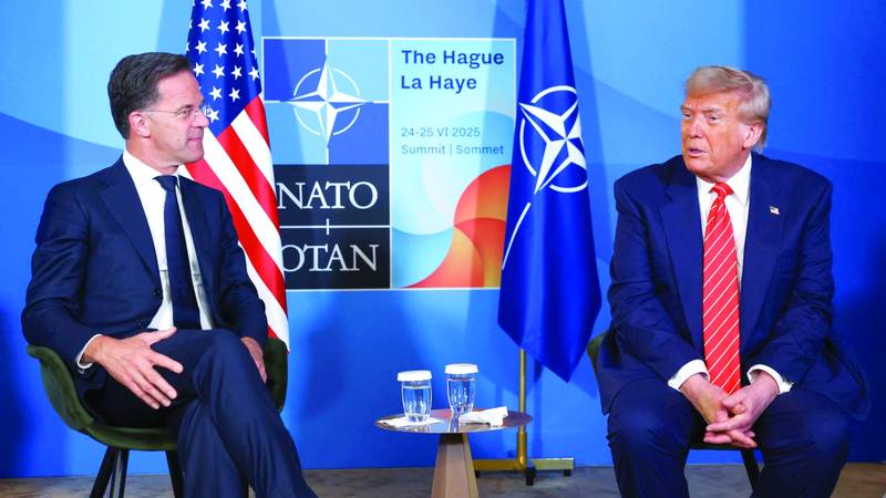 أمين عام الناتو بحث مع ترامب تطورات الوضع الأمني في غرينلاند