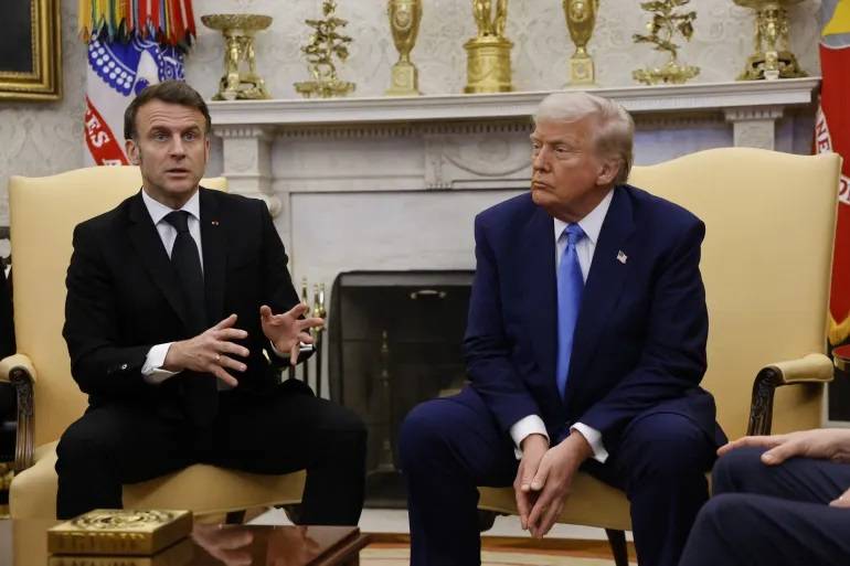 ترامب ينشر رسائل ماكرون