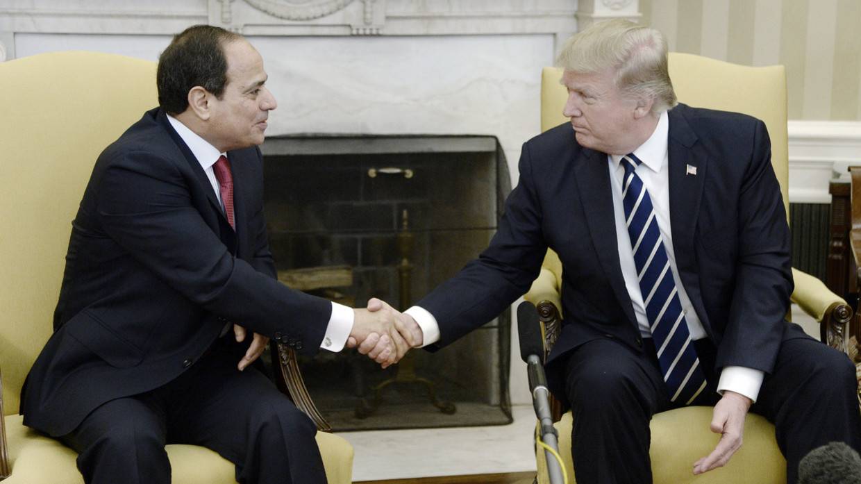 لقاء مرتقب بين السيسي وترامب في دافوس