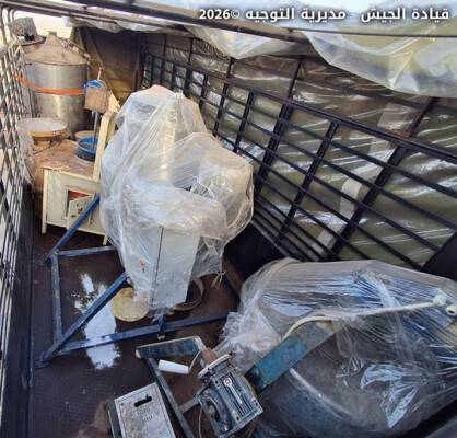 الجيش: عمليّات دهم وضبط معمل نقّال
 لتصنيع المخدرات في منطقة تل الأبيض – بعلبك