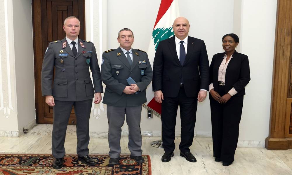 عون مستقبلاً رئيس هيئة مراقبي الهدنة: لبنان التزم بكل مندرجات الاتفاقية