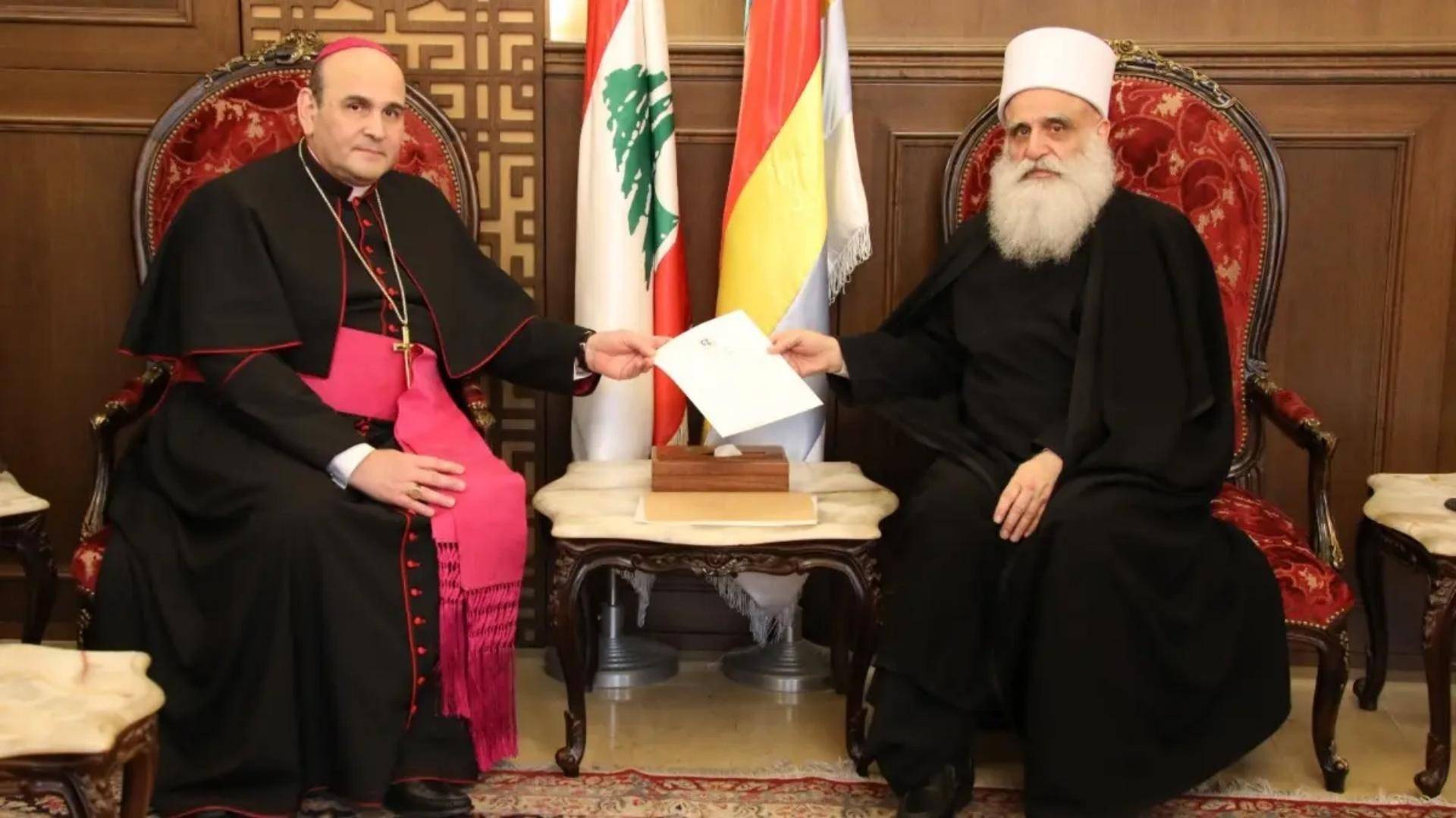 السفير البابوي في دار الطائفة الدرزية... وهذا ما نقله لشيخ العقل