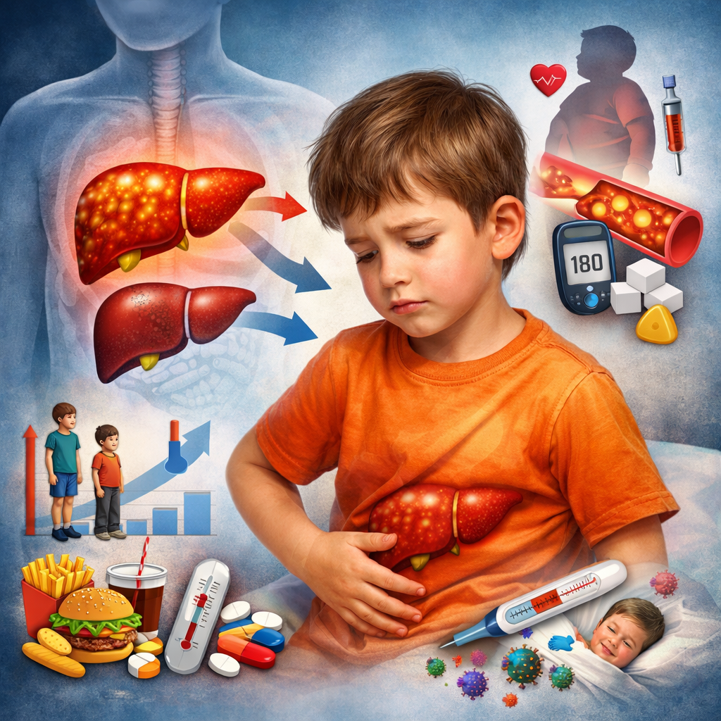 مشاكل الكبد المخفية لدى الأطفال: كيف تؤثر على النمو والتمثيل الغذائي والطاقة اليومية؟