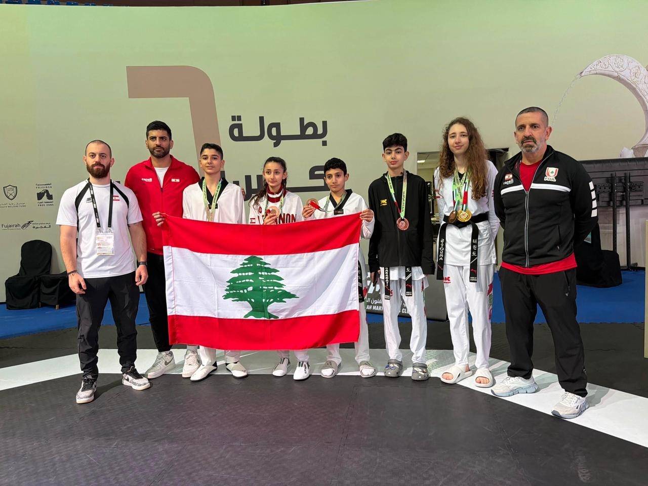 كأس العرب في التايكواندو:
"غلّة" لبنان النهائية 8 ميداليات