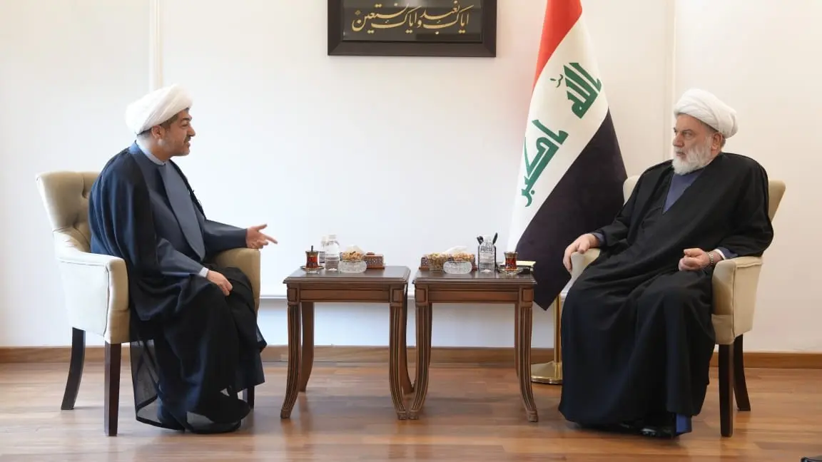 النابلسي يلتقي رئيس المجلس الإسلامي الأعلى في العراق