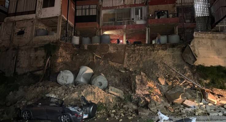 وسط أزمة الأبنية المتصدعة.. انهيار جزئي لمبنى في الشويفات!