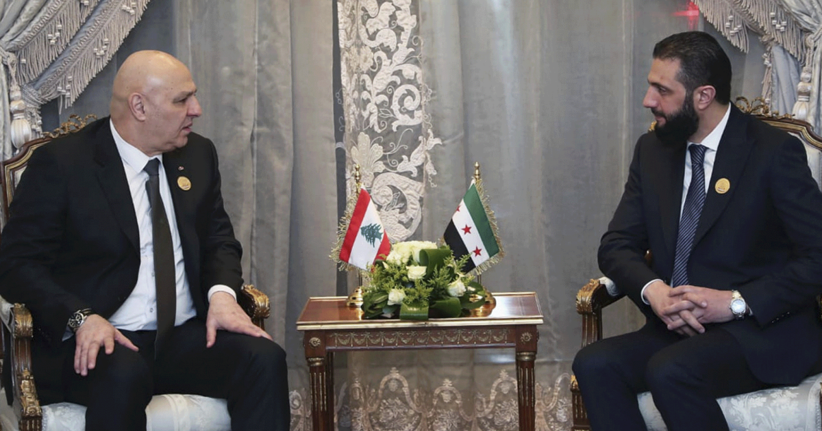 عون يتلقى اتصالاً من الشرع: لضبط الحدود ومنع أي تفلت أمني