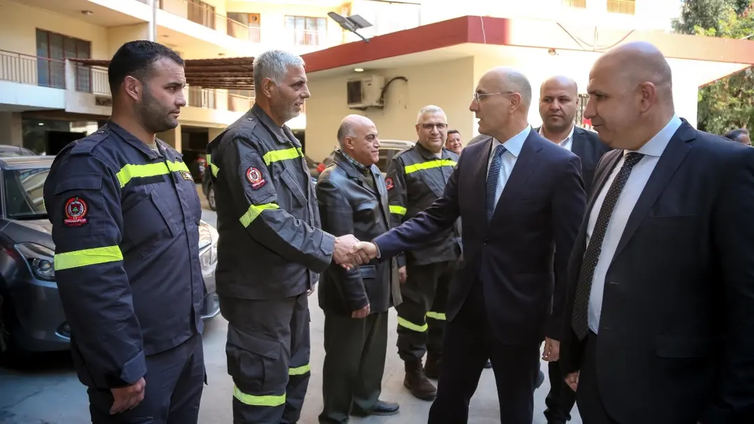 الحجار يتابع جهوزية الدفاع المدني ويشيد بدورهم