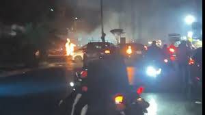بالفيديو- استهداف دراجة نارية في الأوزاعي