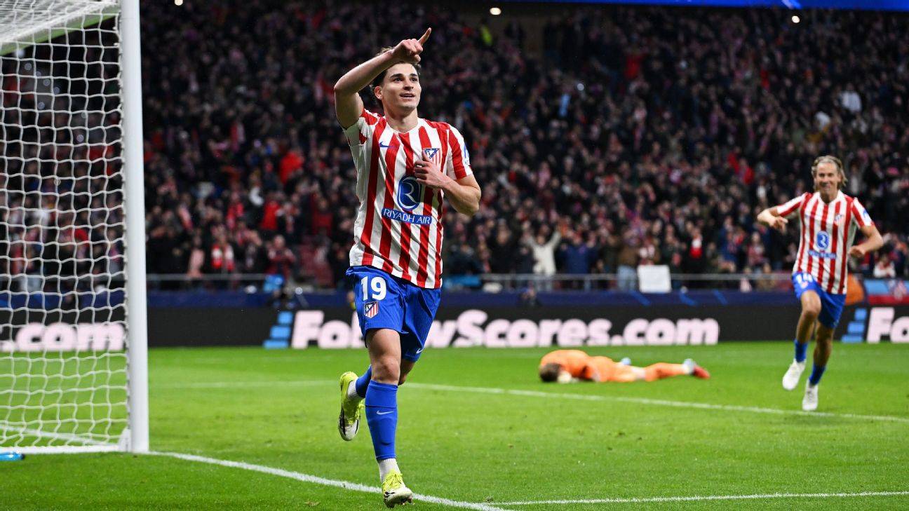 اتلتيكو مدريد يقسو على السبيرز ويضع قدما ونصف في الدور المقبل