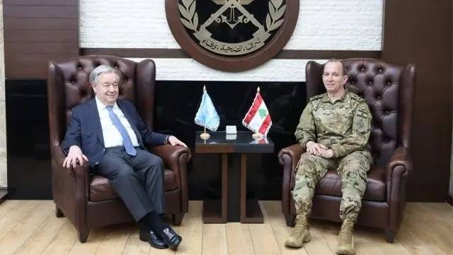 هيكل بحث وغوتيريش في الأوضاع اللبنانية وتشديد على تنفيذ القرار 1701