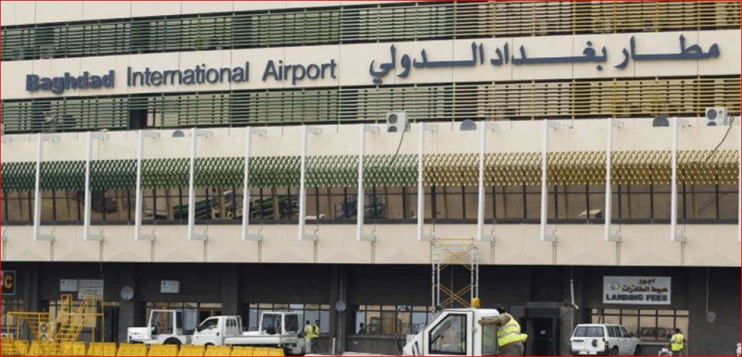 خمسة جرحى بهجوم صاروخي على مطار بغداد