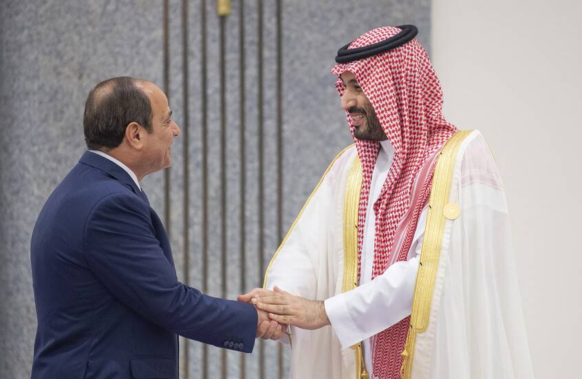 السيسي وبن سلمان يبحثان الأوضاع الإقليمية في جدة