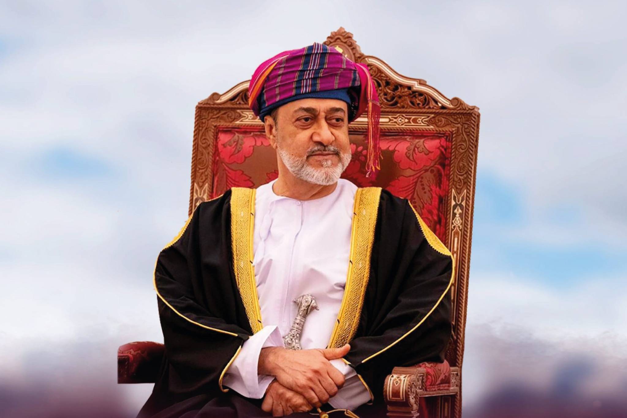 السلطان هيثم يبحث "التهدئة" مع ماكرون والملك عبد الله الثاني