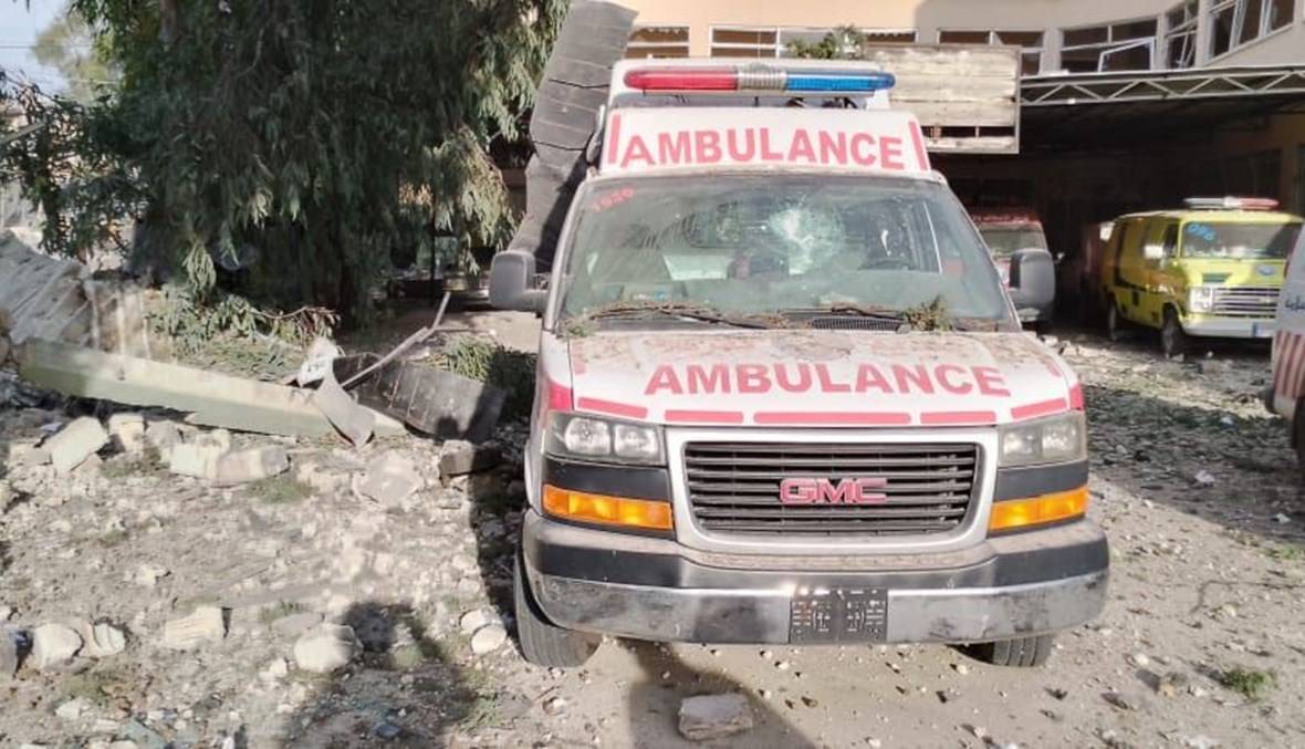 غارة إسرائيلية تطال سيارة إسعاف على طريق كفردجال أثناء نقل جرحى