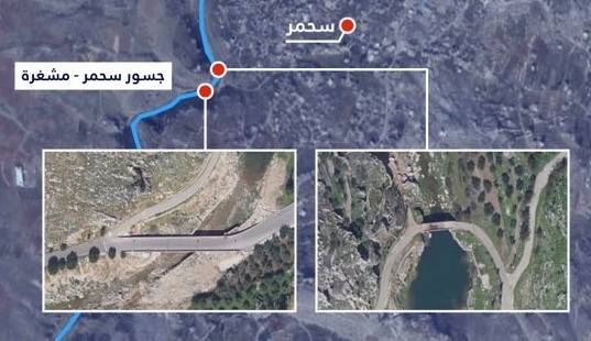 تهديد إسرائيلي بقصف جسرَي سحمر - مشغرة