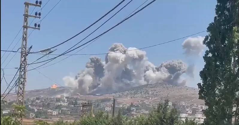 بالفيديو - غارات وحشية على قضاء النبطية ودمار واسع في المناطق المستهدفة