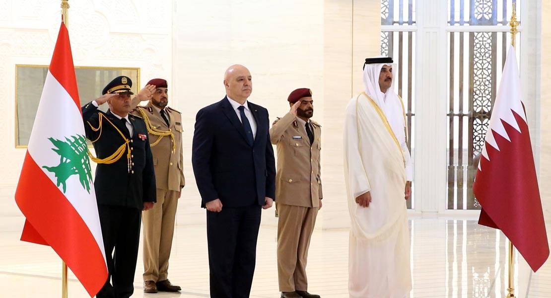 أمير قطر للرئيس عون: نؤكد دعم الخطوات التي اتخذتها وفي مقدمها المفاوضات