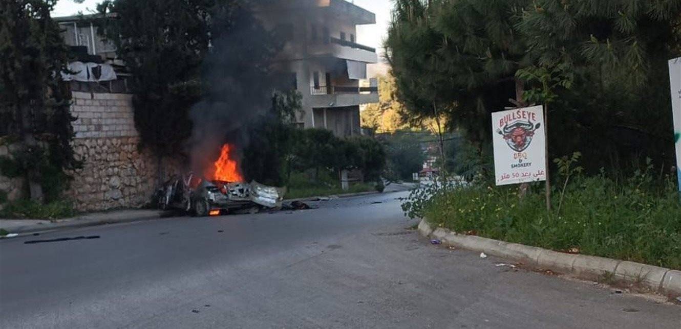 استهداف سيارة على طريق عام النبطية- شوكين