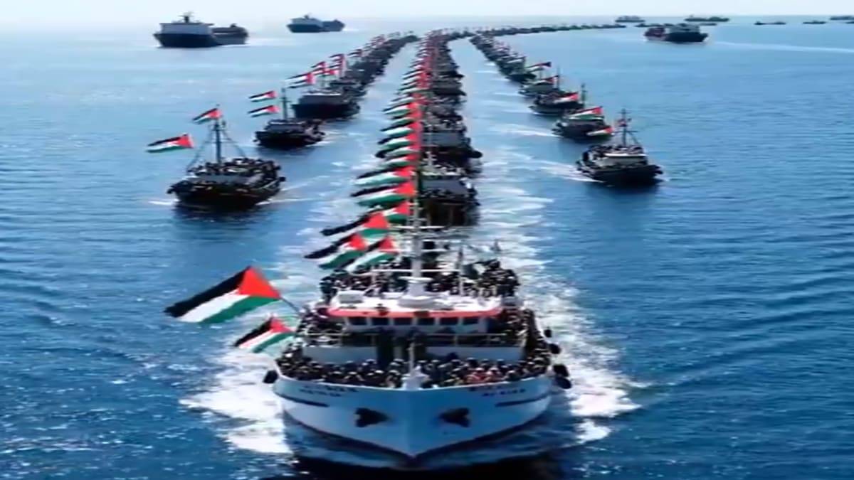 65 سفينة تنطلق من إيطاليا في محاولة لكسر حصار غزة