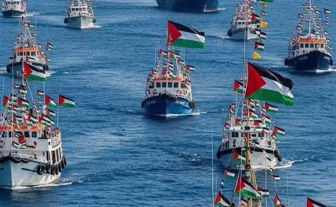 "جريمة حرب"... أسطول الصمود تحت النار الاسرائيلية