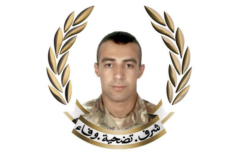 الجيش ينعى الجندي الشهيد حسين سلطان إثر الغارة على خربة سلم