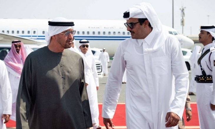 اتصال بين رئيس الإمارات وأمير قطر يبحث التطورات الإقليمية