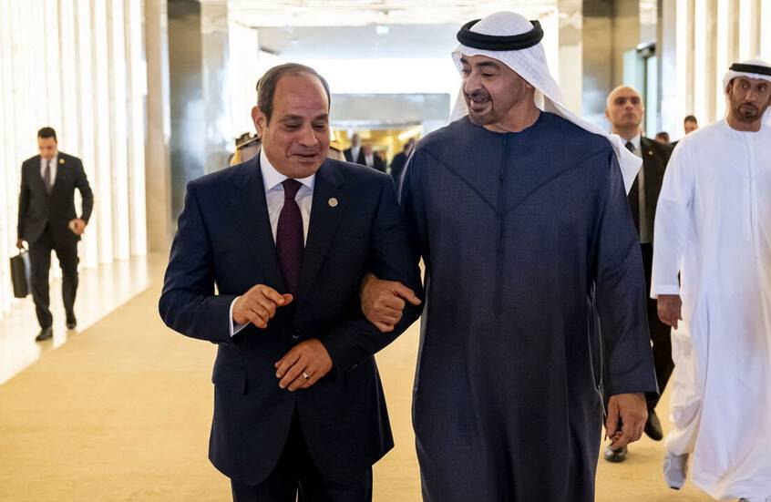 السيسي في أبوظبي: ما يمس الإمارات يمس مصر