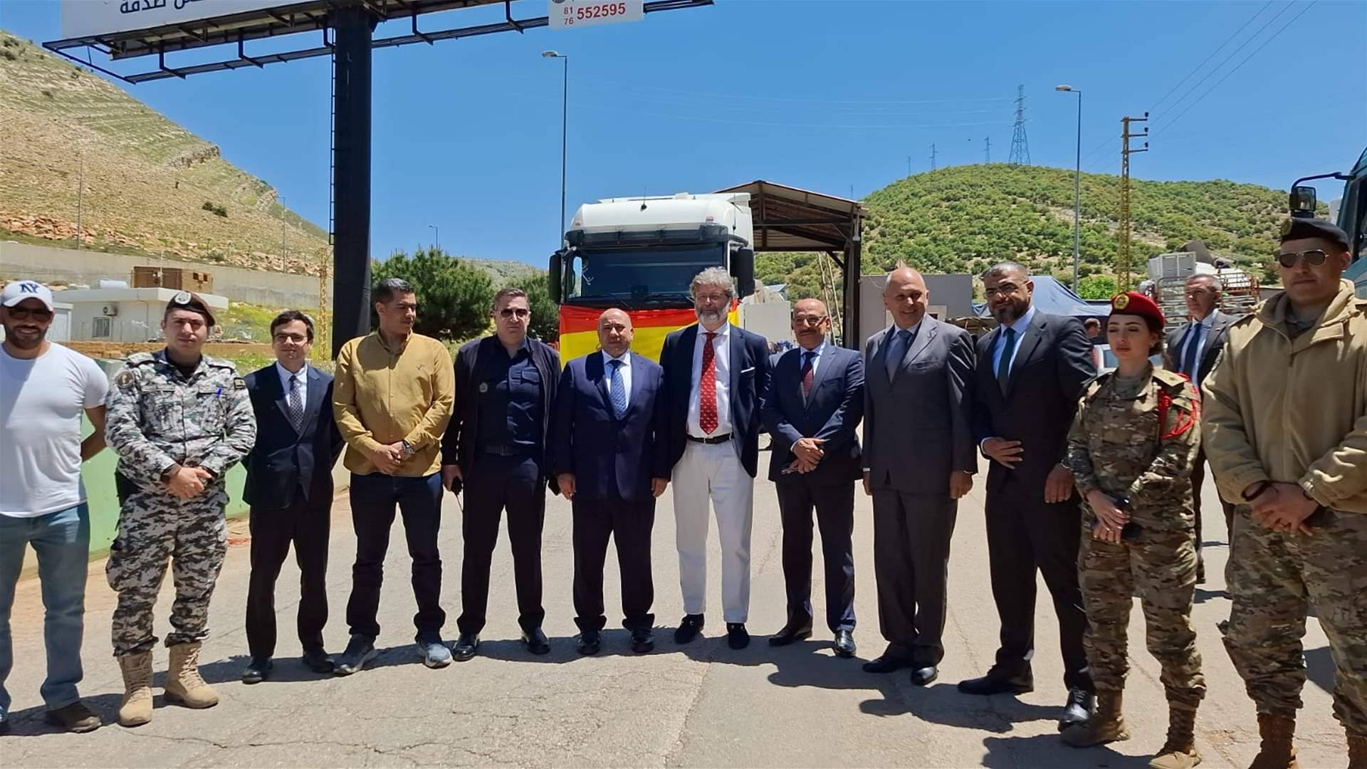 الدفعة الثالثة من المساعدات الأردنية تصل إلى لبنان عبر المصنع