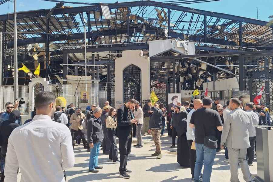 حزب الله نظم جولة إعلامية في الضاحية لتوثيق أضرار العدوان