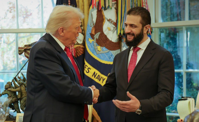 الشرع في رسالة لترامب: لقاؤنا ترك عبيراً خاصاً!