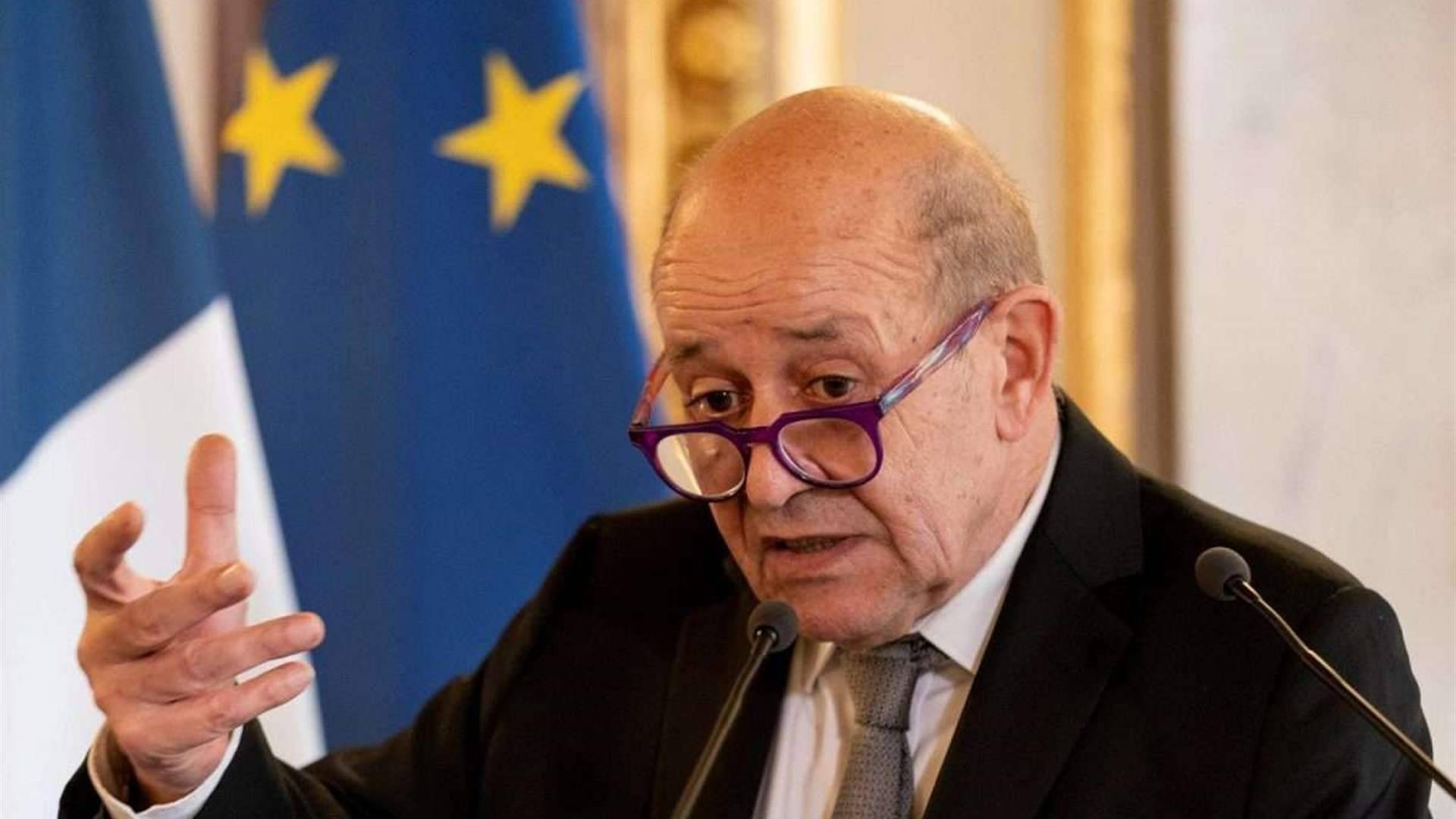 لودريان: باريس مستعدة للمشاركة في بعثة أمنية بعد انتهاء اليونيفيل