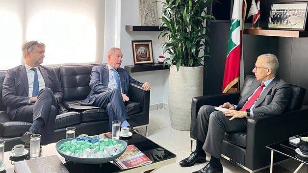 البساط يبحث مع مستشار المبعوث الفرنسي مسار المفاوضات مع صندوق النقد