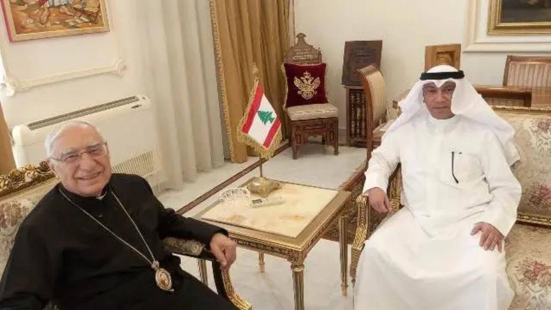 البطريرك العبسي يبحث الأوضاع العامة مع السفير الكويتي الجديد