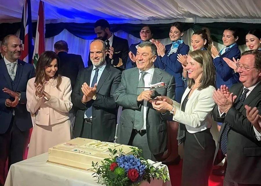 السفارة اللبنانية في بريطانيا تحتفل بالذكرى الـ70 لتشغيل خط بيروت-لندن عبر الـMEA