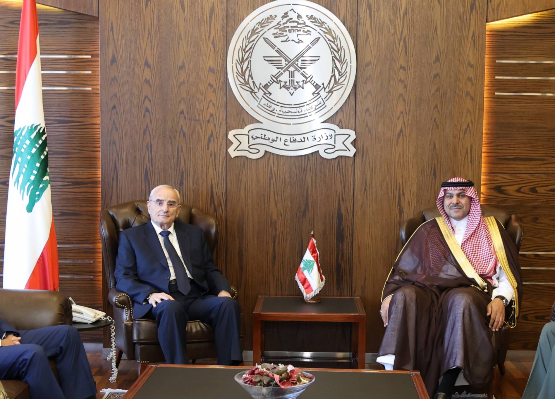 منسى يستقبل السفير السعودي