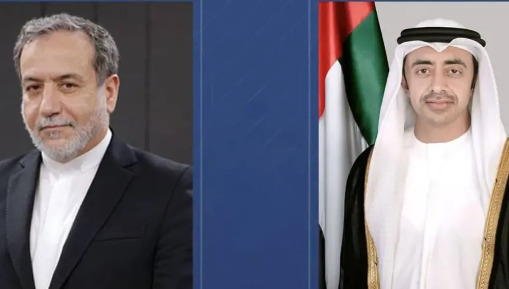 عبد الله بن زايد يتلقى اتصالاً هاتفياً من وزير الخارجية الإيراني