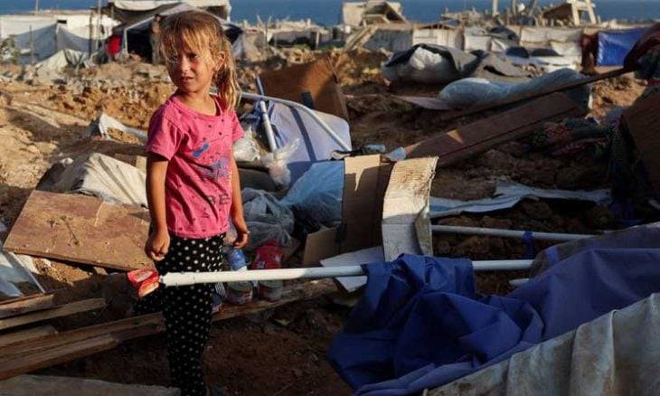 استشهاد 3 فلسطينيين في قصف وسط غزة
