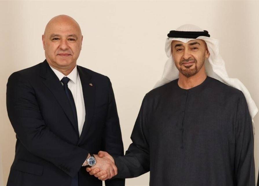 بن زايد يؤكد للرئيس عون: الإمارات إلى جانب لبنان