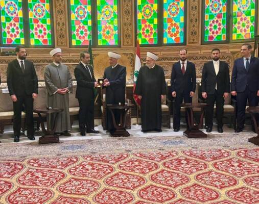 دريان يستقبل الشيباني… وتأكيد على تعزيز العلاقات اللبنانية-السورية