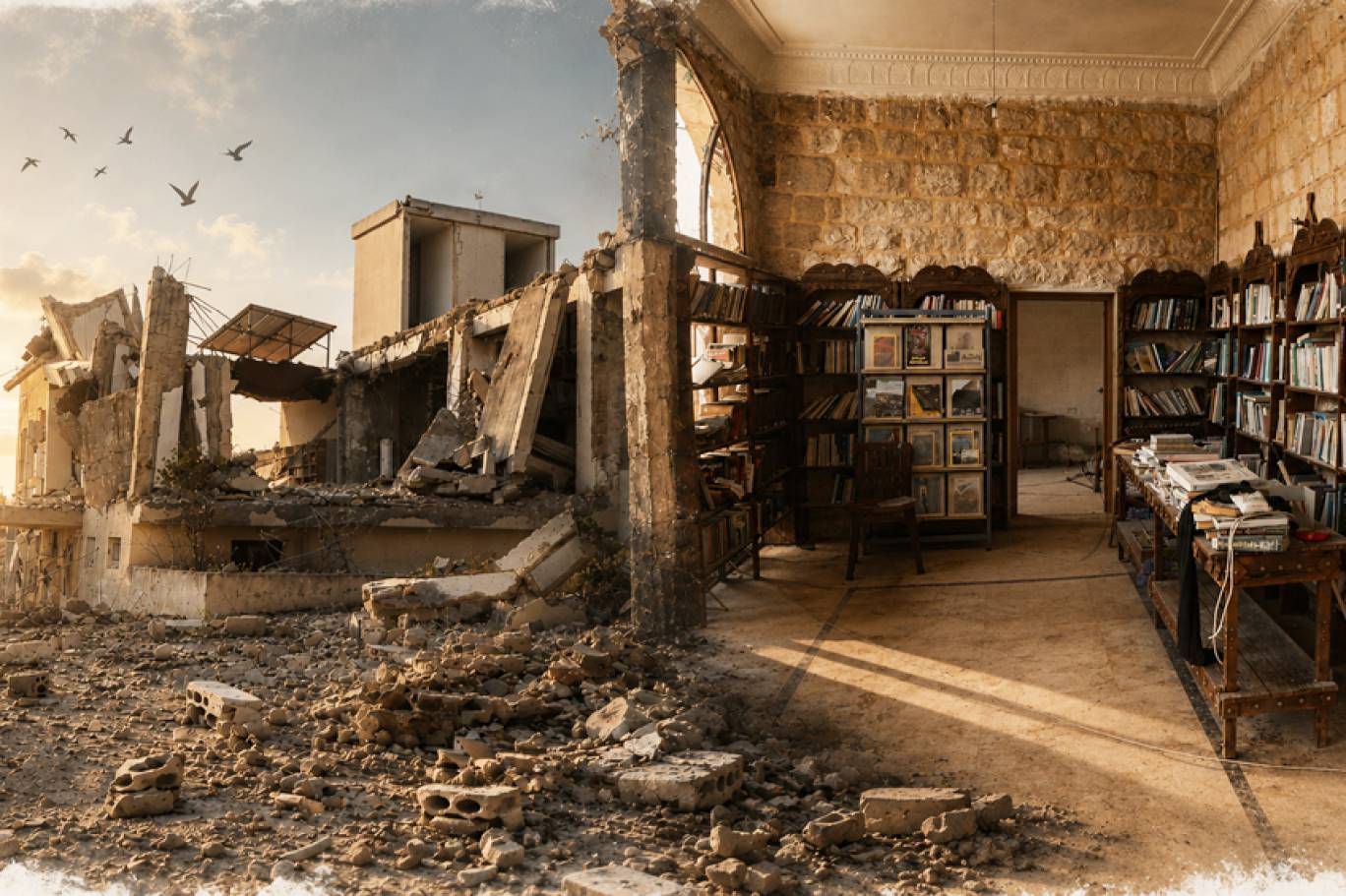 المكتبات في مُواجهة العدوان ... معركة إنقاذ الذاكرة الثقافيّة من الجنوب الى المناطق