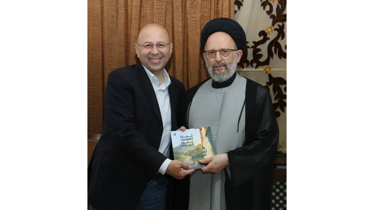 العلامة فضل الله يستقبل الكاتب شهيب