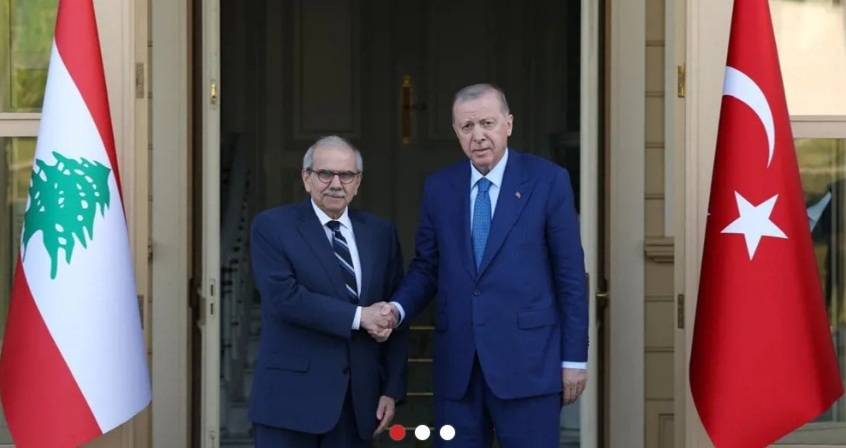 سلام التقى أردوغان: نواصل العمل مع الدول
الصديقة لوقف اعتداءات "إسرائيل" وانسحابها من أراضينا